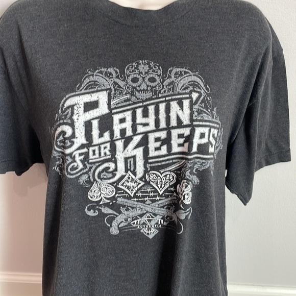 OK Tease, Co "Playing For Keeps" T-shirt - Picture 2 of 7